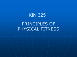 Developing a Fitness Program: An Introduction