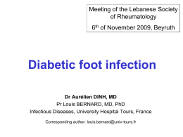 Diabetic foot infection - Lebanese Society of Rheumatology