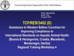 5 tcp/rer/3402/edpr/reant - Assistance to Western Balkan Countries