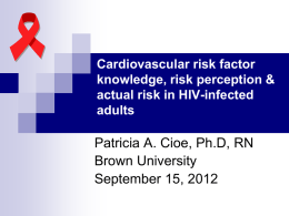 Cardiovascular risk factor knowledge, risk