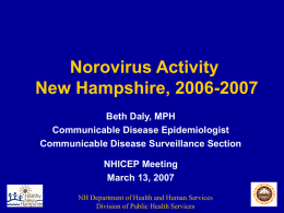 Norovirus Update-NHICEP March 13th, 2007