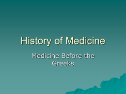 History of Medicine - U. of M. WWW server