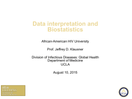 Data Interpretation & Biostatistics