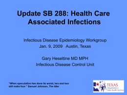 HAIidew01-09(2) - Texas Department of State Health Services