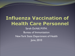 vaccination - Emergency Preparedness Resources for Home Care
