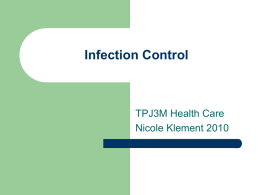 Infection Control - Nicole