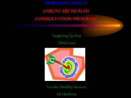 durham county child care health consultation program