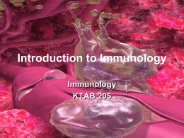 01-Introduction to Immunology 1st lecture