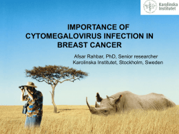 importance of cytomegalovirus infection in breast cancer