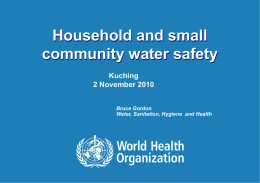Water Safety Plans | November 2010