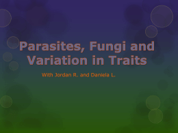parasites fungi and variation traits