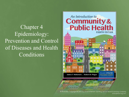Epidemiology: Prevention and Control of Diseases and Health