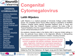 Congenital Cytomegalovirus