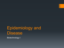 Epidemiology and Disease