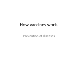 How vaccines work.