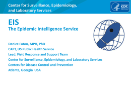 Epidemic Intelligence Service Presentation