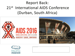 Report Back: 20th International AIDS Conference (Melbourne