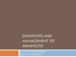 Acute Bacterial Meningitis
