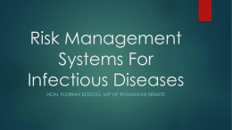 Risk Management Systems For Infectious Diseases