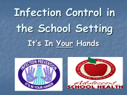 Infection Control in the School Setting