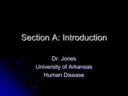 Section A: Introduction - University of Arkansas