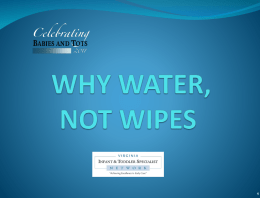 PP – Why Water Not Wipes
