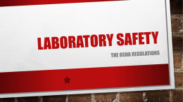 Laboratory Safetyx