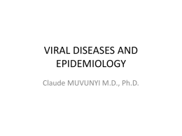 Lecture 5_VIRAL DISEASES AND EPIDEMIOLOGY
