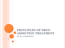 Principles of Drug Addiction Treatment