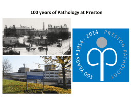 100 Years of Pathology in Preston  4MB
