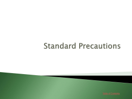 Standard Precautionsx