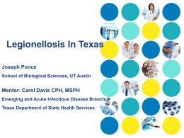 Legionellosis In Texas