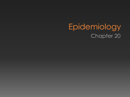 Epidemiology - Ch 20 - Clayton State University