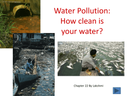 Water Pollution: How clean is your water?