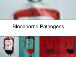Bloodborne Pathogens - ProvidencePanthersSportsMedicine