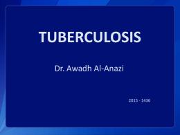Lecture 25-Tuberculosisx