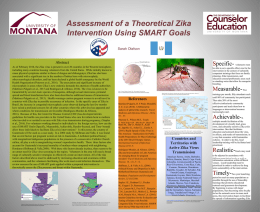 Assessment of a Theoretical Zika Intervention Using SMART Goals