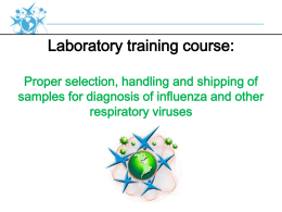 Lab Training of Handling and Shipping Samples