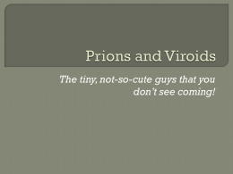 Prions and Viroids