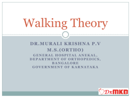 Walking Theory
