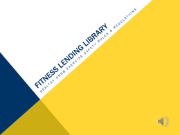 Fitness Lending Library Safety Video