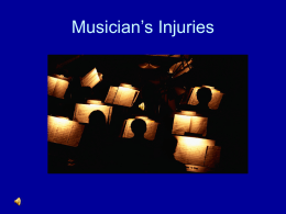 Medicine and the Performing Arts Powerpoint