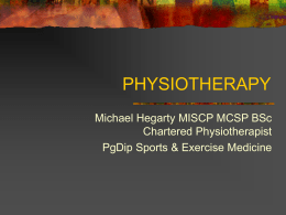 PHYSIOTHERAPY - University of Ulster