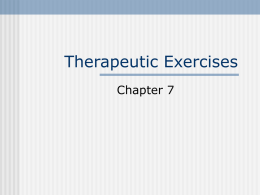 Therapeutic Exercises - College of the Siskiyous | Home