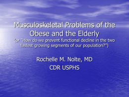Musculoskeletal Issues in the Geriatric Athlete