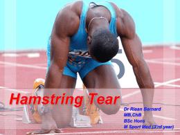 Hamstring Tear - Learning