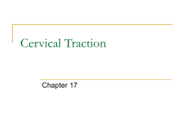 Cervical Traction - Therapeutic Modalities