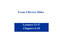 Bio 211 Lecture 5