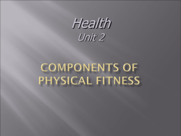 Components of Health