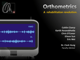 Orthometrics - Columbia University